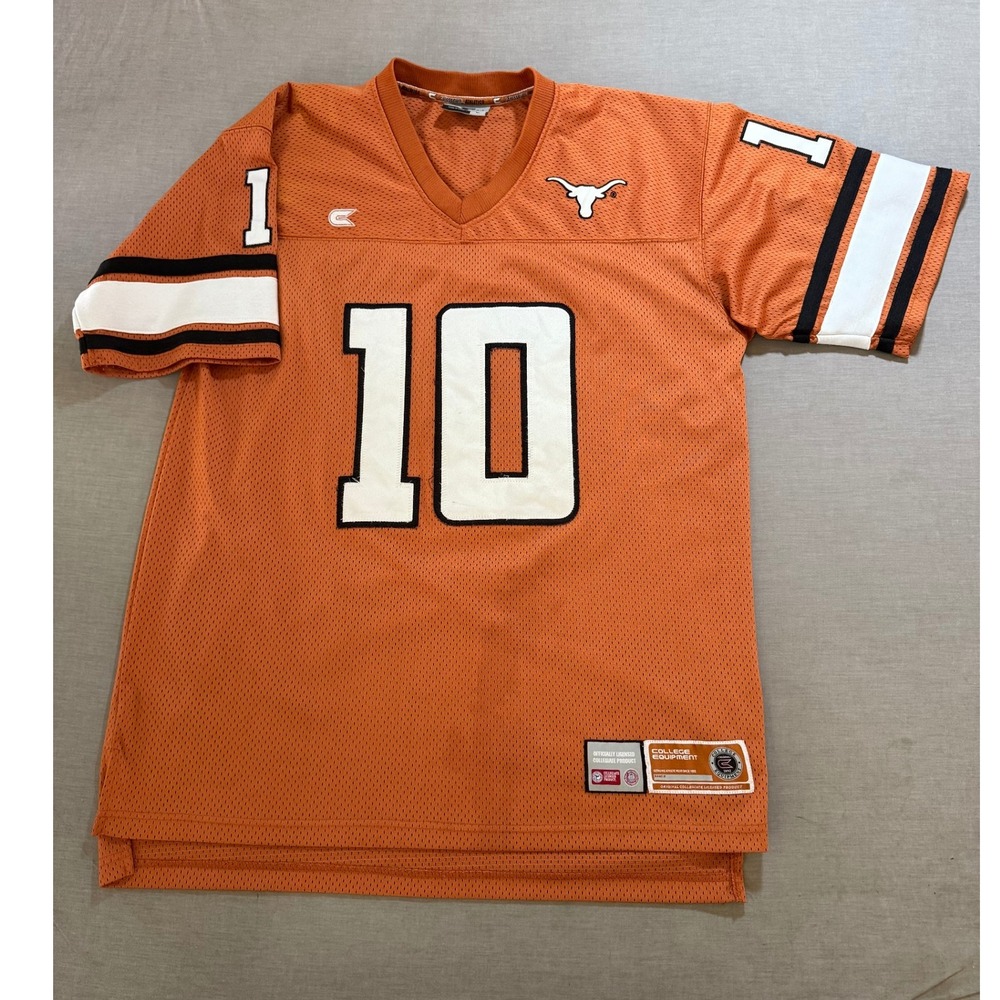 Texas Longhorns Jersey NCAA Colosseum Athletics Football Number‎ 10 Orange L